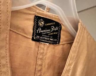 American Field Sportswear - Men's Brown Canvas Hunting Vest