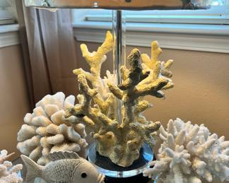 Coral Reef Lamp with Starfish Shade