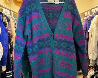 Multicolored Aztec Pattern Cardigan