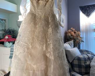 Long Sleeve Lace Wedding Gown