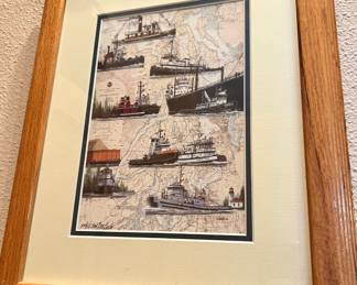 Chart/Map Art of Puget Sound