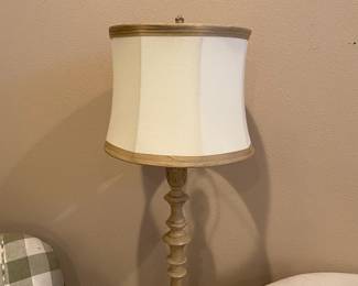 Rustic White Washed Floor Lamp