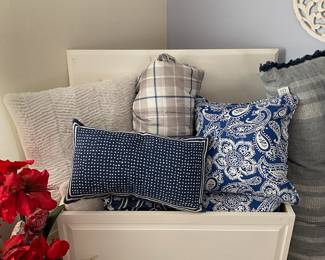 White Blanket Chest