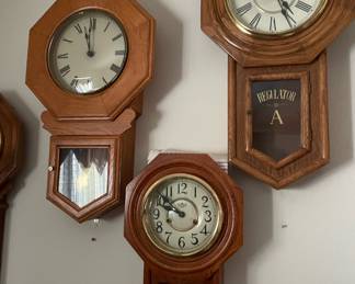 D&A Regulator Chiming Pendulum Wall Clock, Regulator A Chiming Pendulum Wall Clock, D&A Schoolhouse Regulator Wall Clock