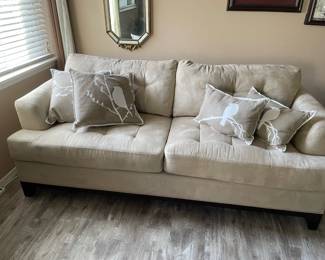 Tufted Beige Sofa