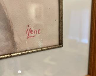 Watercolor Portrait of 1930's Woman by Ilene