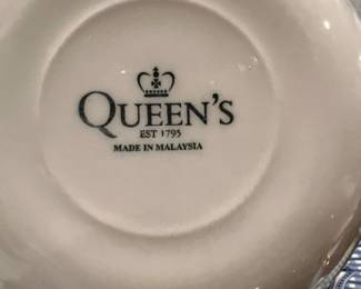 Queens Rooster Blue Dinnerware Set - Made in Malaysia