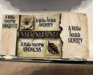 Inspirational Quote Decorative Plaque