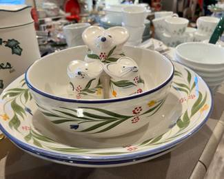 Laurie Gates Pottery - Dinner Plate, Bowl, Salt & Pepper Shakers, Cheese Shaker