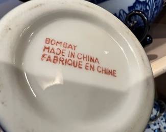 Bombay Company  Cobalt Blue/White Teapot, Footed Teapot, Sugar Bowl