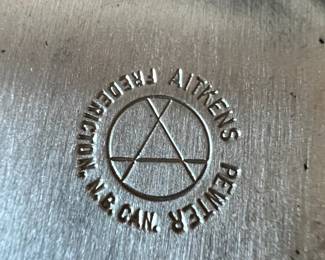 Set of 6 Aitken's Pewter Low Ball Glasses