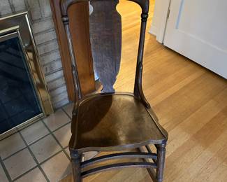 Victorian Fiddle Back Rocking Chair