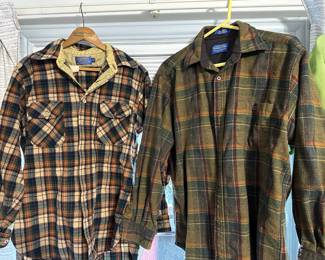 Pendelton Wool Flannels - Brown/Black Pattern & Green/Brown Pattern