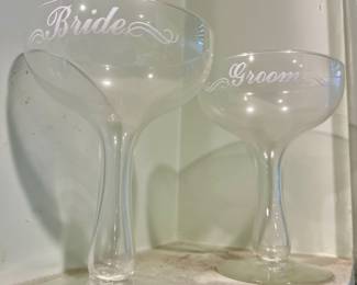 Bride/Groom Champagne Glasses