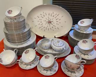 Harmony House Fine China Set - Rose Bud Pattern