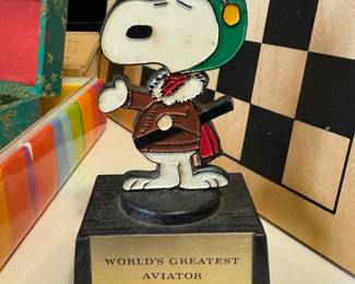 Snoopy World's Greatest Aviator Trophy