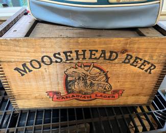 Moosehead Beer Wooden Crate