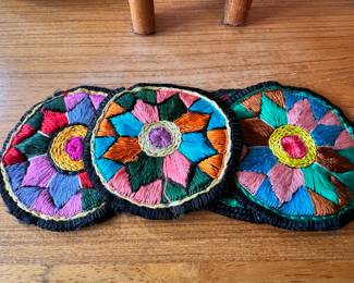 Persian Embroidered Coaster Set