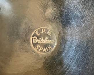 Pair of Bridalane Electro-Plate on Britannia Champagne Goblets