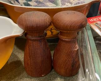 Teak Wood Salt and Pepper Shakers