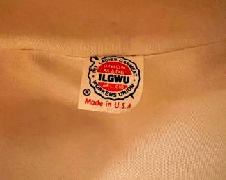 ILGWU Suede Leather Light Brown Purse