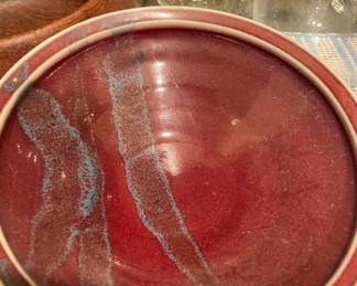 Red Orcas Island Pottery Bowl by Karin