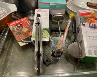 Senzushapener Knife Sharpener, Kitchen Aid Kitchen Tongs