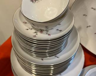 Harmony House Fine China Set - Rose Bud Pattern