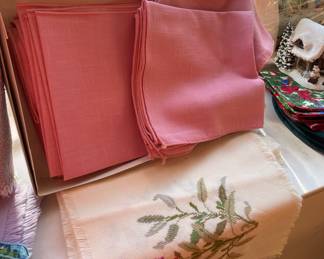 Assortment of Placemats and Cloth Napkins