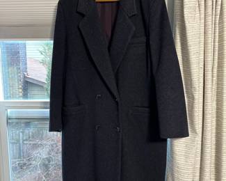 Kristen Blake Navy Blue Wool Trench Coat - Size 16