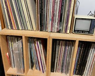 Assortment of Vinyl Records, Realistic Portavision Portable Television