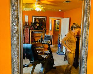 $150
Mirror silvered wood frame 47Wx59H