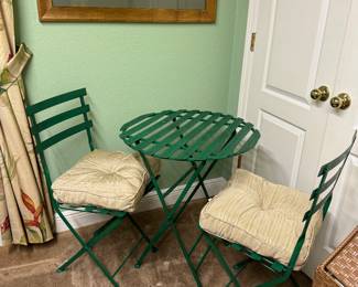 $90
Bistrot set 26Dx29H 3 pieces green metal