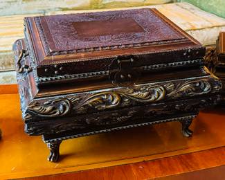 $90
Assortment of stacking boxes 18Wx16Dx26H