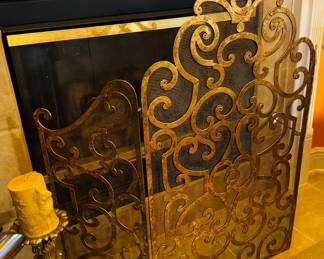 $80
Fireplace screen 47Wx41H