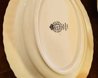 $375
Royal Worcester Dorchester pattern service for 10 11 dinner plates, 12 salad or dessert plates, 12B&B 10 cups & 12 saucers, 1 coffee pot, C&S, gravy bowl with underplate, 1 veggie. 62 pieces
