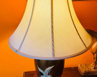 $60
One of two porcelain painted oriental 36H