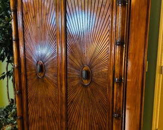 $495
TV armoire fits a 50""TV - 54x26x84" Bahama style bamboo