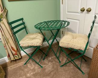 $90
Bistrot set 26Dx29H 3 pieces green metal