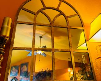 $80
Mirror like a window gold 41Hx31W