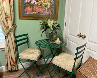 $90
Bistrot set 26Dx29H 3 pieces green metal