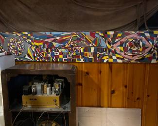 Neet hand painted metal