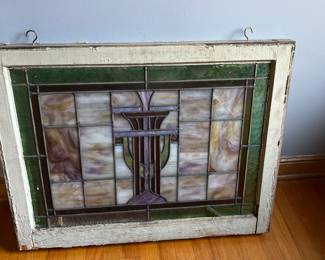 Leaded glass window one of dozens