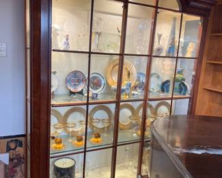 LARGE Lighted curio cabinet