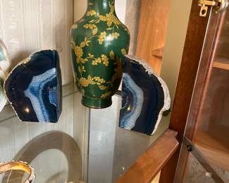 Blue Quartz bookends