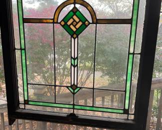 Leaded glass window one of dozens