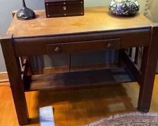 Mission oak desk