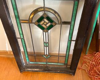 Leaded glass window one of dozens