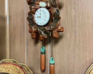Ceramic Coo Coo Clock Wall Pocket