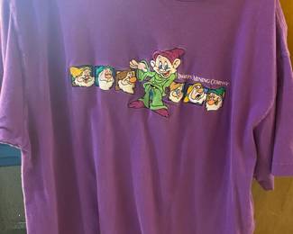 Mickey Inc Embroidered Seven Dwarfs T-Shirt - Size XL